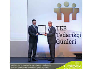 Callpex, TEB Tedarikçi Günleri’nde ödül aldı. 